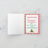 ノポカスタムリティクスクリスマスパーティの招待状 招待状 (内部)