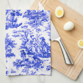 ノマデソストラリフランスのアンスブルージューデザイン キッチンタオル (四つ折り)