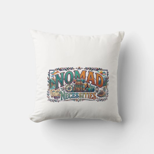 ノマドニセシティーズTシャツ クッション (正面)