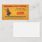 ノミおもしろいシ害虫駆除事業 名刺 (正面/裏面)