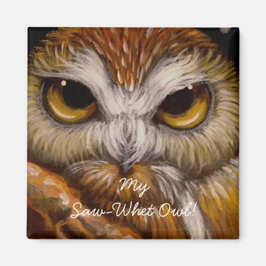 ノミのフクロウ！マグネット マグネット (正面)