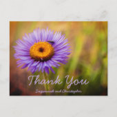 ノミの花とパーソナライズされた虫 ポストカード (正面)