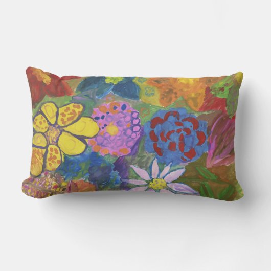 ノミの花 ランバークッション (正面)