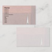 ノミの詳細を持つ女性: 蝋燭 名刺 (正面/裏面)