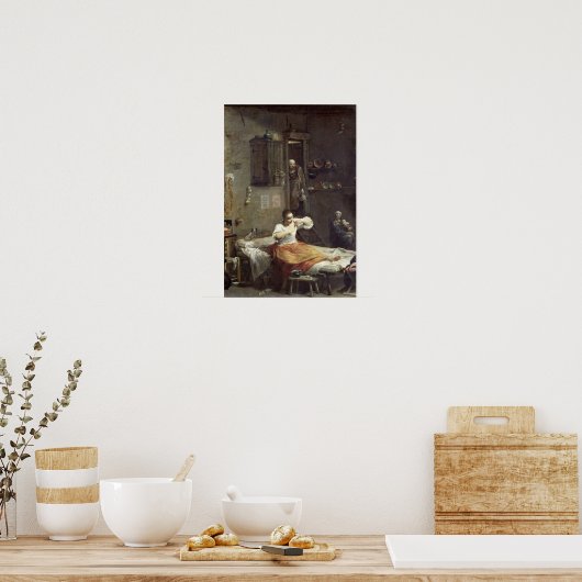 ノミを持つ女 ポスター (キッチン)