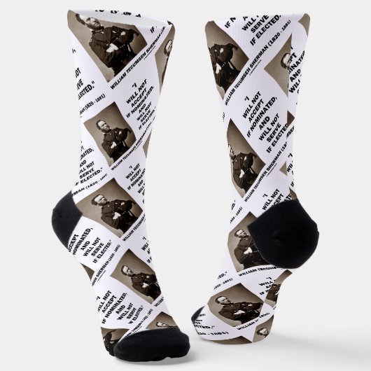 ノミネートもしNot Serve Sherman引用文 ソックス (傾斜あり)