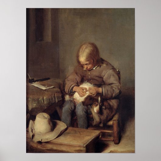 ノミ捕手c.1655 ポスター (正面)