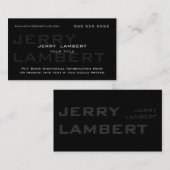 ノムプロプレモダンブラック 名刺 (正面/裏面)