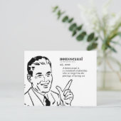 ノモセクシャル（定義） ポストカード (スタンド正面)