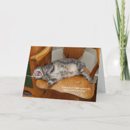 ノラ引用文7"x5"折り畳みグリーティングカード カード