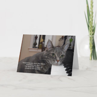 ノラ引用文7"x5"折り畳みグリーティングカード カード