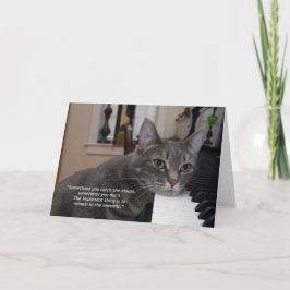 ノラ引用文7"x5"折り畳みグリーティングカード カード