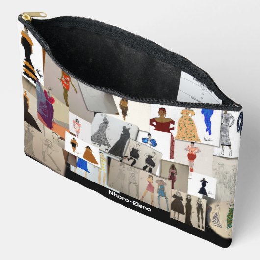 ノラ・エレナデザインアクセサリーポーチ アクセサリーポーチ (見開き)