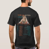 ノラ·ジョーンズ， MAVIS STAPLES TOUR 2020 Tシャツ (裏面)