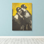 ノラ・ニールソン・グレイの「母と子」 キャンバスプリント (インサイチュ (ウッドフロア))