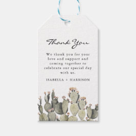 ノラ – Bohemian Prickly Pear Cactus水彩 ギフトタグ