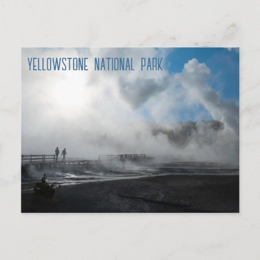ノリスガイザー盆地イエローストーン国立公園 ポストカード (正面)