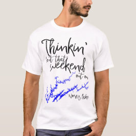 ノリスレイク テネシー州 ブラック ブルー 岸辺マップ Tシャツ