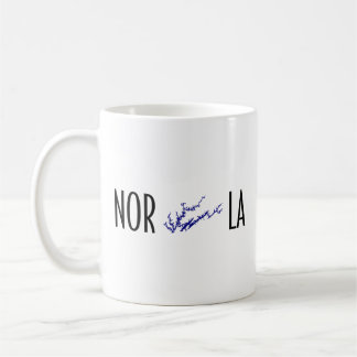 ノリスレイク テネシー州 湖岸マップ タイポグラフィー コーヒーマグカップ