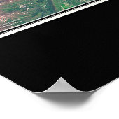 ノリス湖テネシー衛星ポスターマップ ポスター (角)