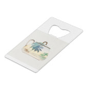 ノリタケファクトリーによるパームツリーシュガーボウル クレジットカード栓抜き (正面アングル)