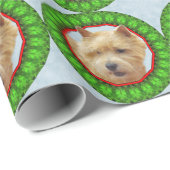 ノリッジテリア幸せなHowliday ラッピングペーパー (ロールコーナー)