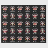 ノリフトノギフトサンタジムトレーニングフィットネスクリスマ ラッピングペーパー (フラット)