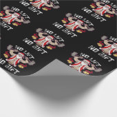 ノリフトノギフトサンタジムトレーニングフィットネスクリスマ ラッピングペーパー (角)