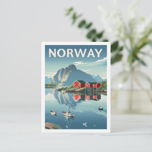 ノルウェノルゲヴィンテージ有名トラベルプレイス ポストカード (スタンド正面)