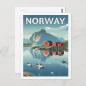 ノルウェノルゲヴィンテージ有名トラベルプレイス ポストカード (正面/裏面)