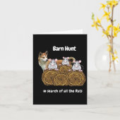 ノルウェーおもしろい語のラットを検索するByrn狩り カード (黄色い花)