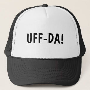 ノルウェーおもしろい語フレーズUFF-DAブラックハット キャップ