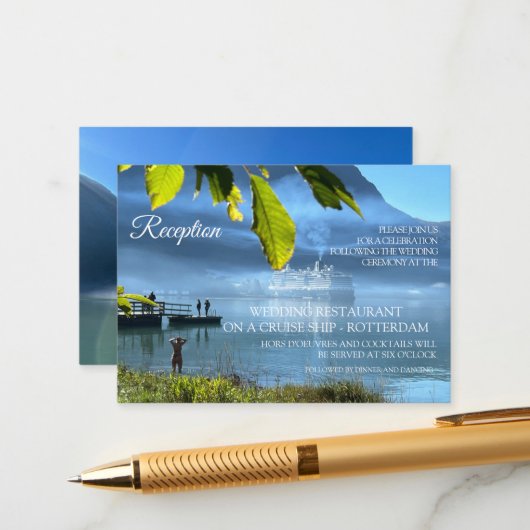 ノルウェーお祝い エンクロージャーカード (正面/裏面インサイチュ)