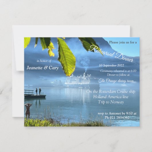 ノルウェーお祝い 招待状 (正面)