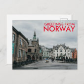 ノルウェーからの挨拶 ポストカード (正面/裏面)