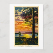 ノルウェーからの挨拶，ミシガン州 – ヴィンテージはがき ポストカード (正面)