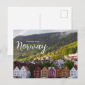 ノルウェーからの挨拶 風景 旅行 ポストカード (正面/裏面)