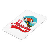 ノルウェーからスキーのロゴ。 マグネット (左側)