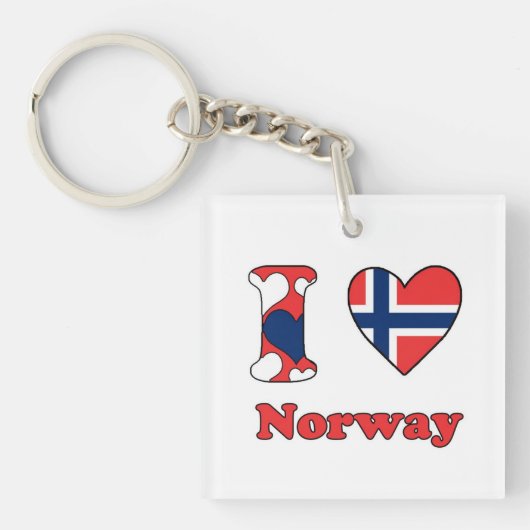 ノルウェーが大好き キーホルダー (正面)