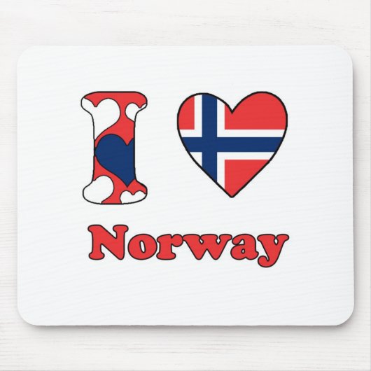 ノルウェーが大好き マウスパッド (正面)