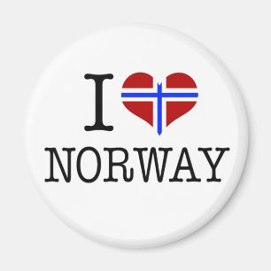 ノルウェーが大好き マグネット