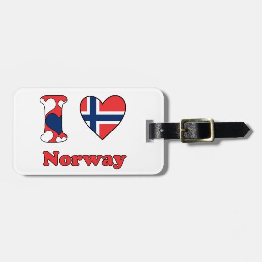 ノルウェーが大好き ラゲッジタグ (正面横)