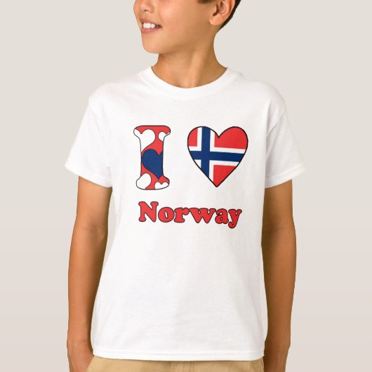 ノルウェーが大好き Tシャツ (正面)