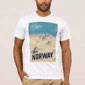 ノルウェーでスキー Tシャツ (正面)