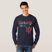 ノルウェーのかわいいスポーティなスタイル Tシャツ (正面フル)