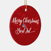 ノルウェーのアメリカのバイリンガルホリデーの装飾 セラミックオーナメント (右)