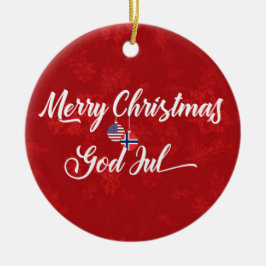 ノルウェーのアメリカのバイリンガルホリデーの装飾 セラミックオーナメント
