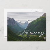 ノルウェーのイェルバレー文字葉書 ポストカード (正面/裏面)