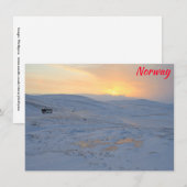 ノルウェーのウィンターカード (正面/裏面)