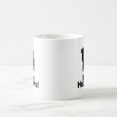 ノルウェーのエルクハウンド コーヒーマグカップ (中央)